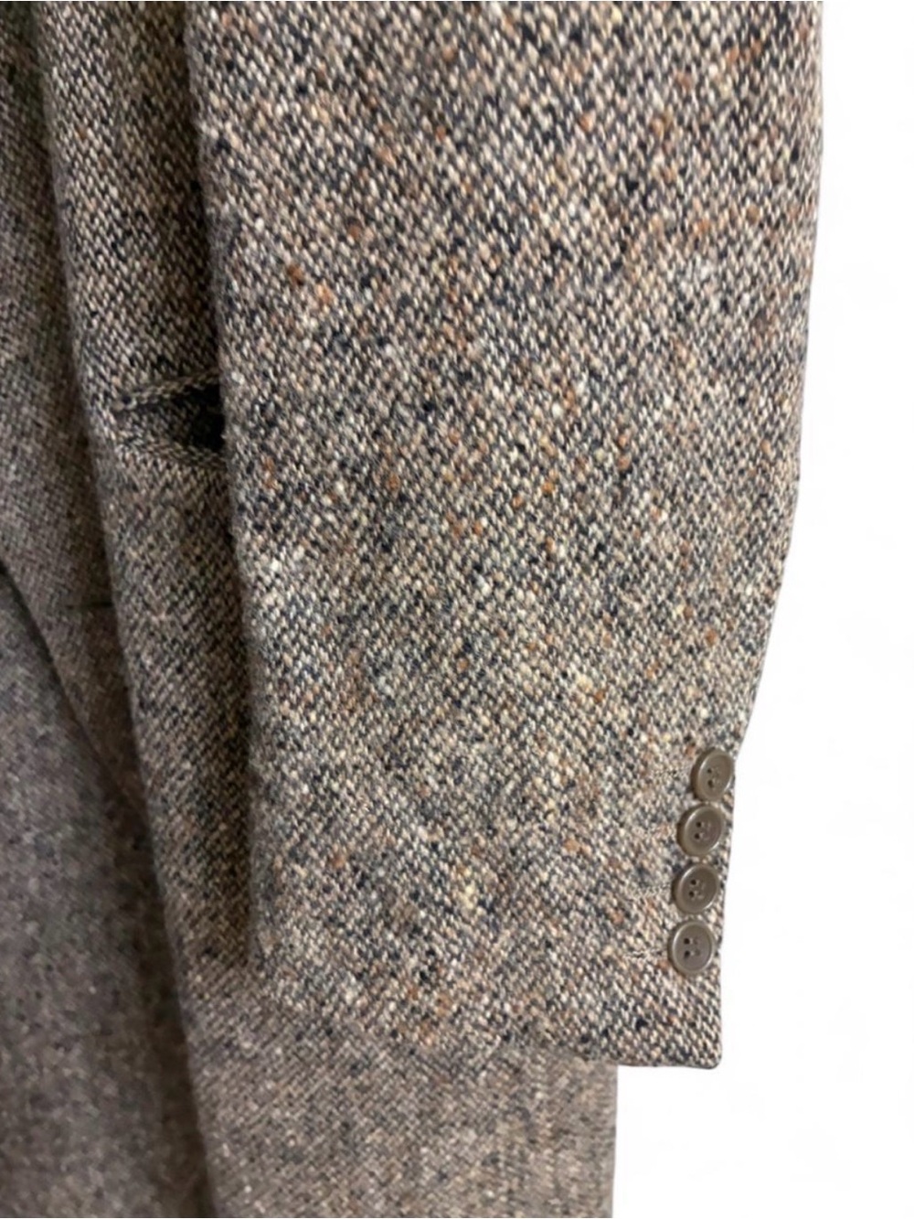 Vintage Sidi for Orpheus Italian All Wool Tweed Overcoat - Picture 3 of 9